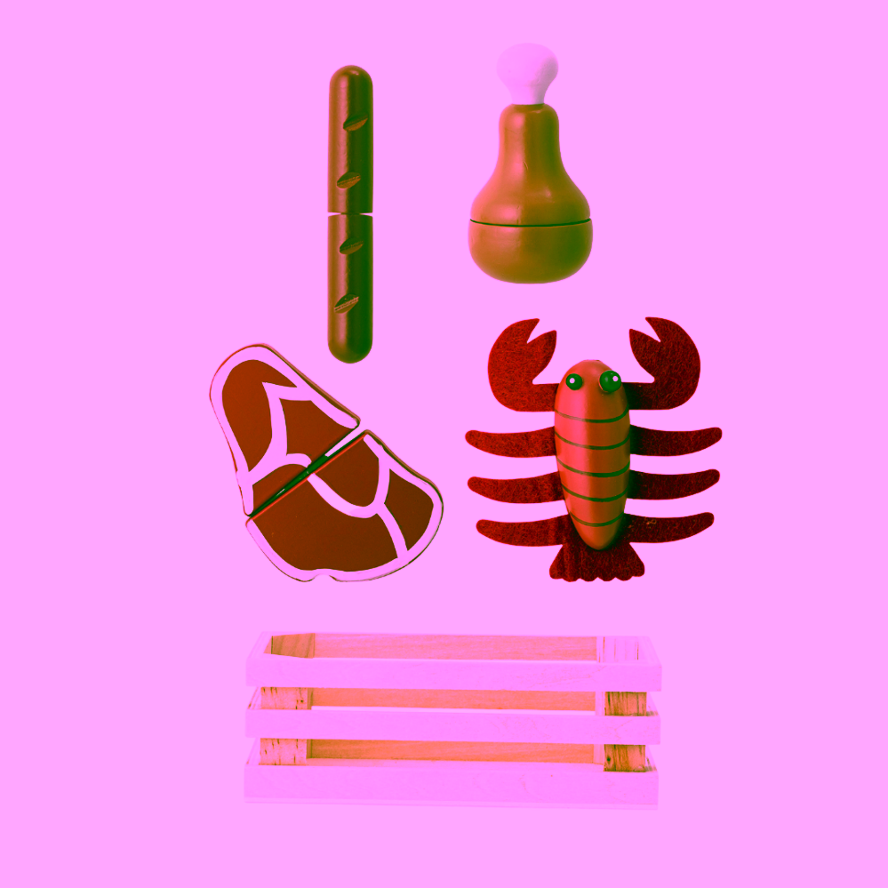 Bloomingville Mini Dix hrací sada potraviny