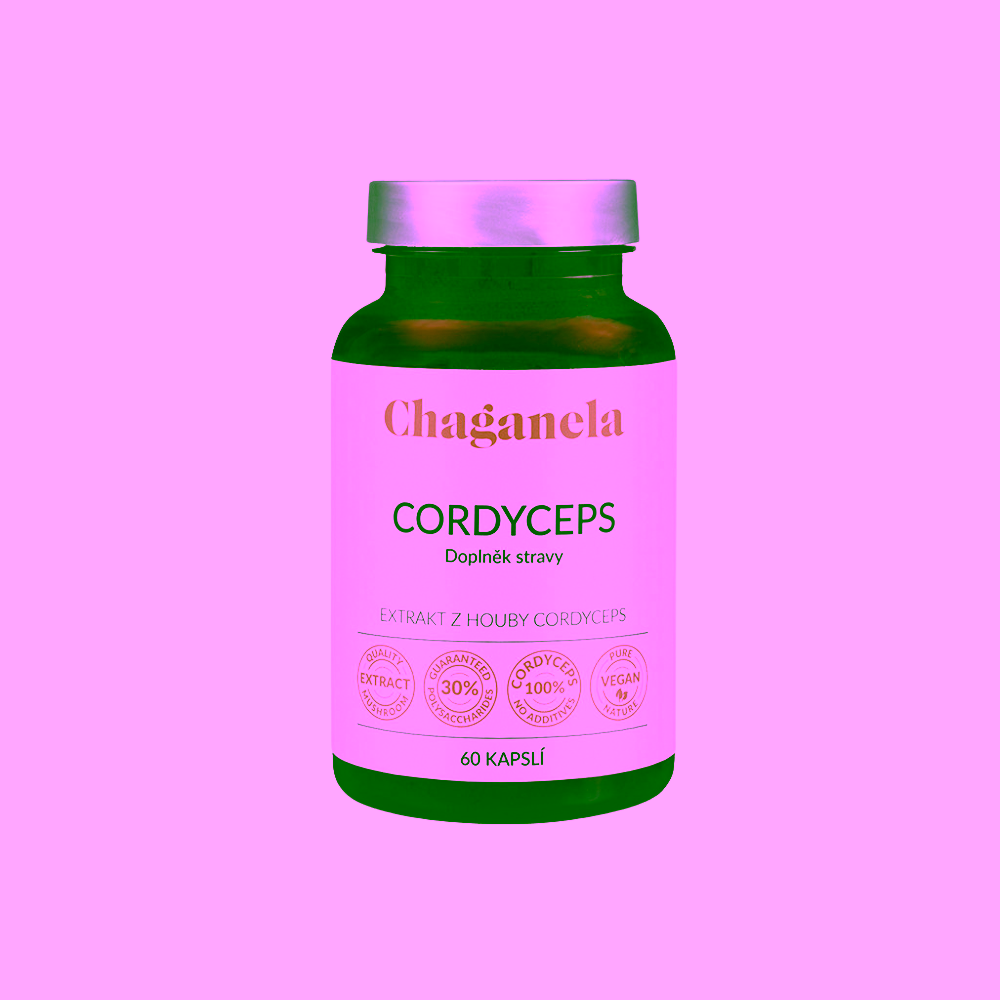 Chaganela Extrakt z houby Cordyceps 60 kapslí