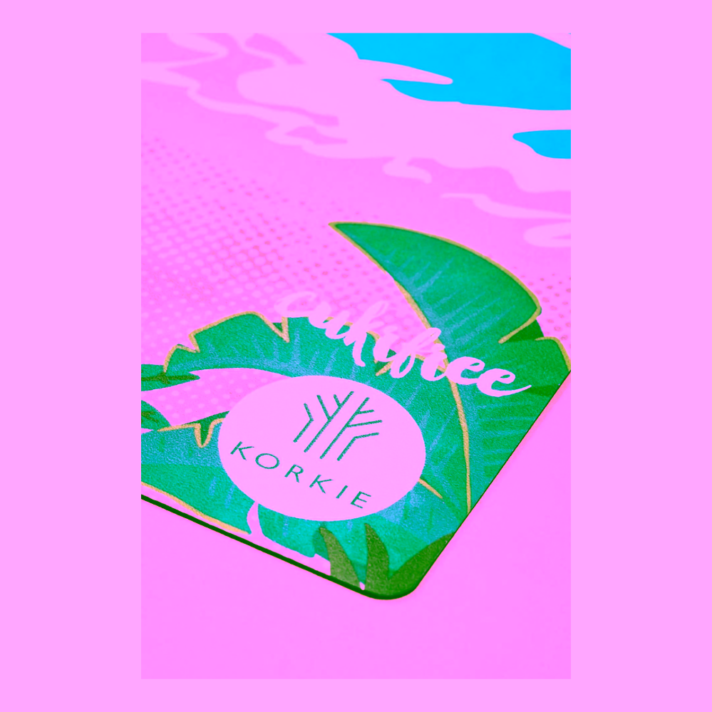 Cukrfree & Korkie - Maui jogamatka z přírodního kaučuku - LIMITOVANÁ EDICE