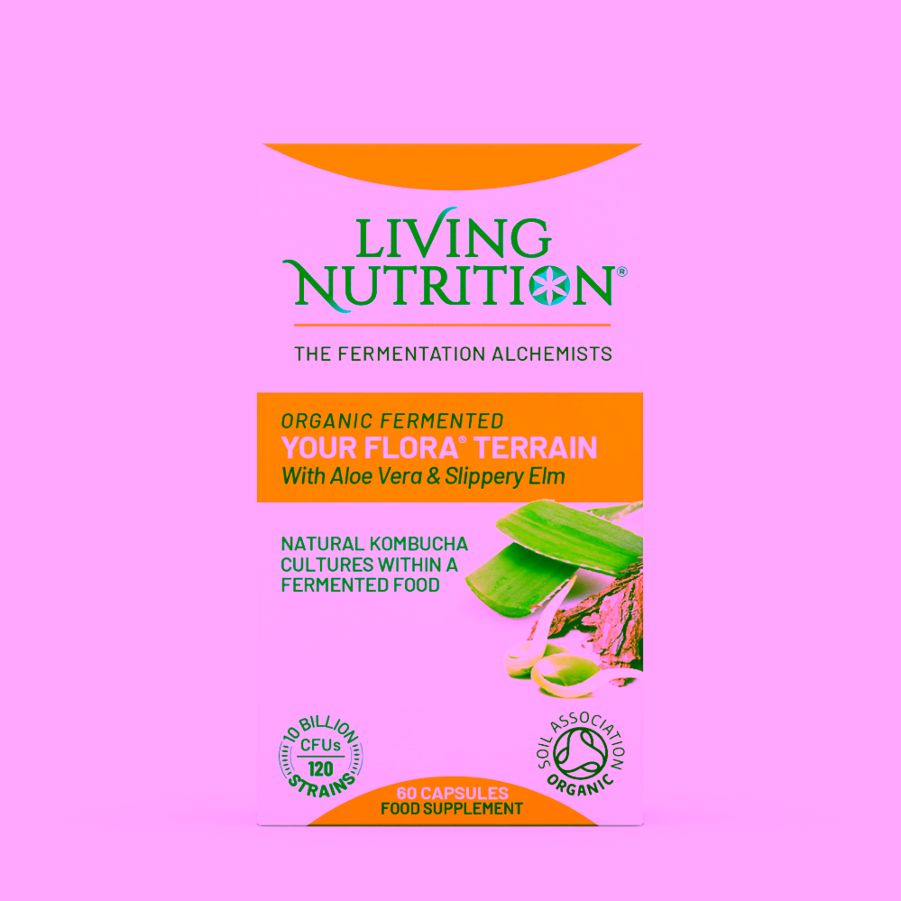 Living Nutrition Bio Symbiotika Terrain s aloe vera a kůrou z jilmu