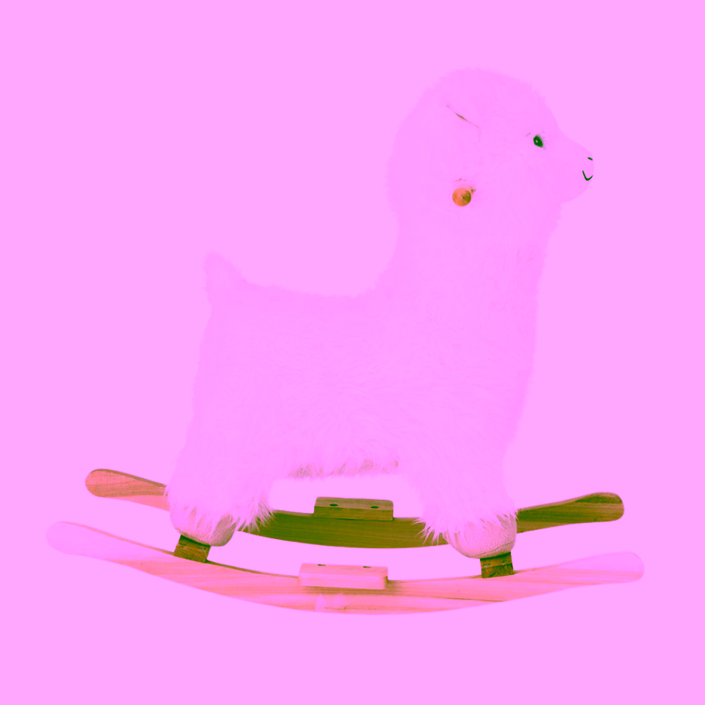 Bloomingville houpací hračka Lama