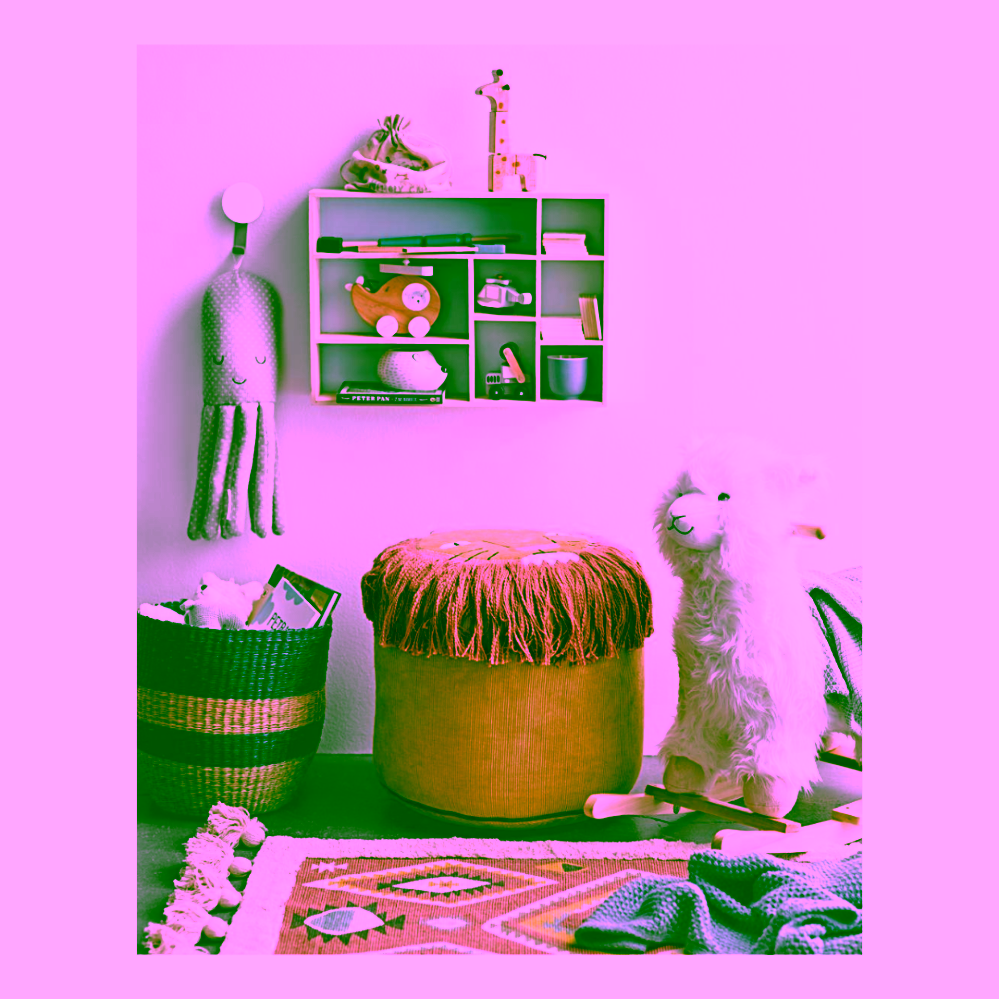 Bloomingville houpací hračka Lama