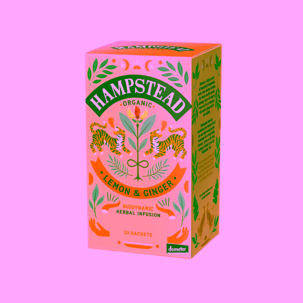 Hampstead Tea London BIO citrónový čaj se zázvorem 20 ks