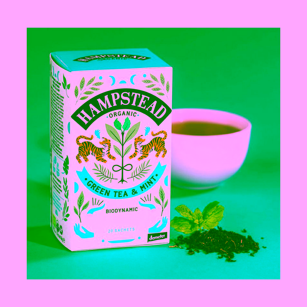 Hampstead Tea London BIO zelený čaj s mátou a lékořicí 20 ks