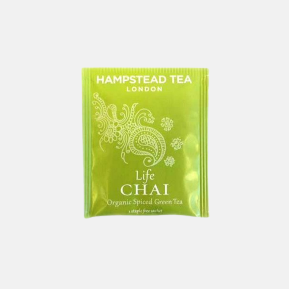 Hampstead Tea London BIO Chai zelený detoxikační čaj s orientálním kořením 20 ks