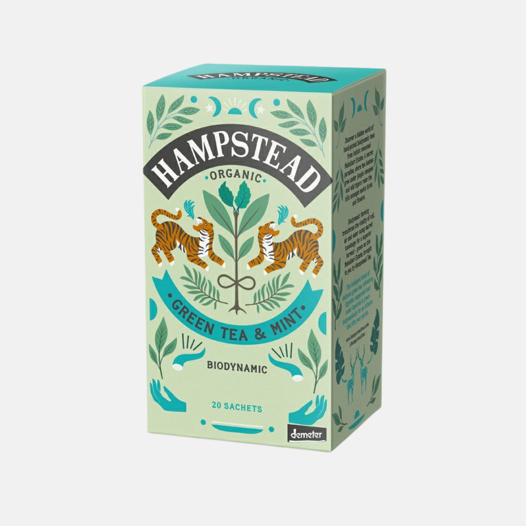 Hampstead Tea London BIO zelený čaj s mátou a lékořicí 20 ks