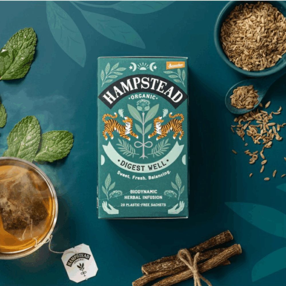 Hampstead Tea London BIO fenyklový čaj s mátou 20 ks