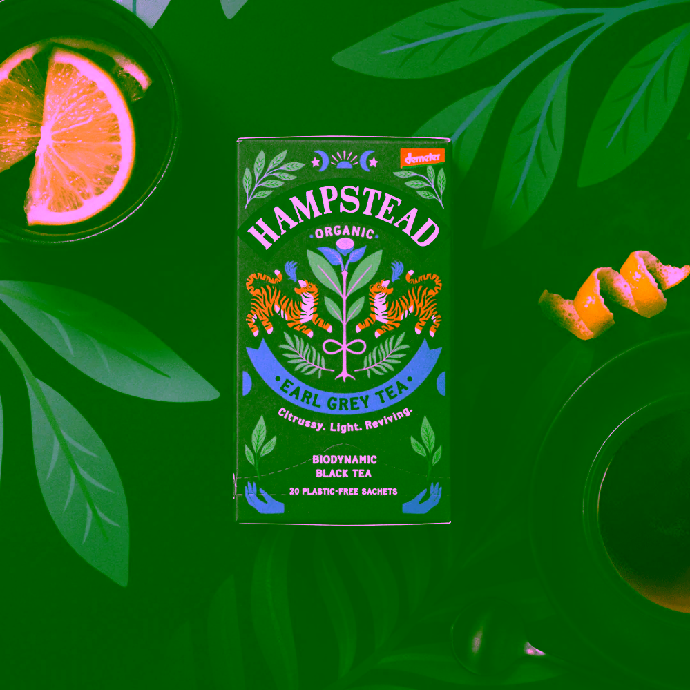 Hampstead Tea London BIO černý čaj s bergamotem Earl Grey 20 ks