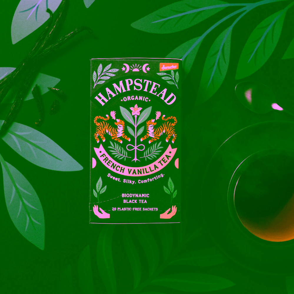 Hampstead Tea London BIO černý čaj s madagaskarskou vanilkou 20 ks