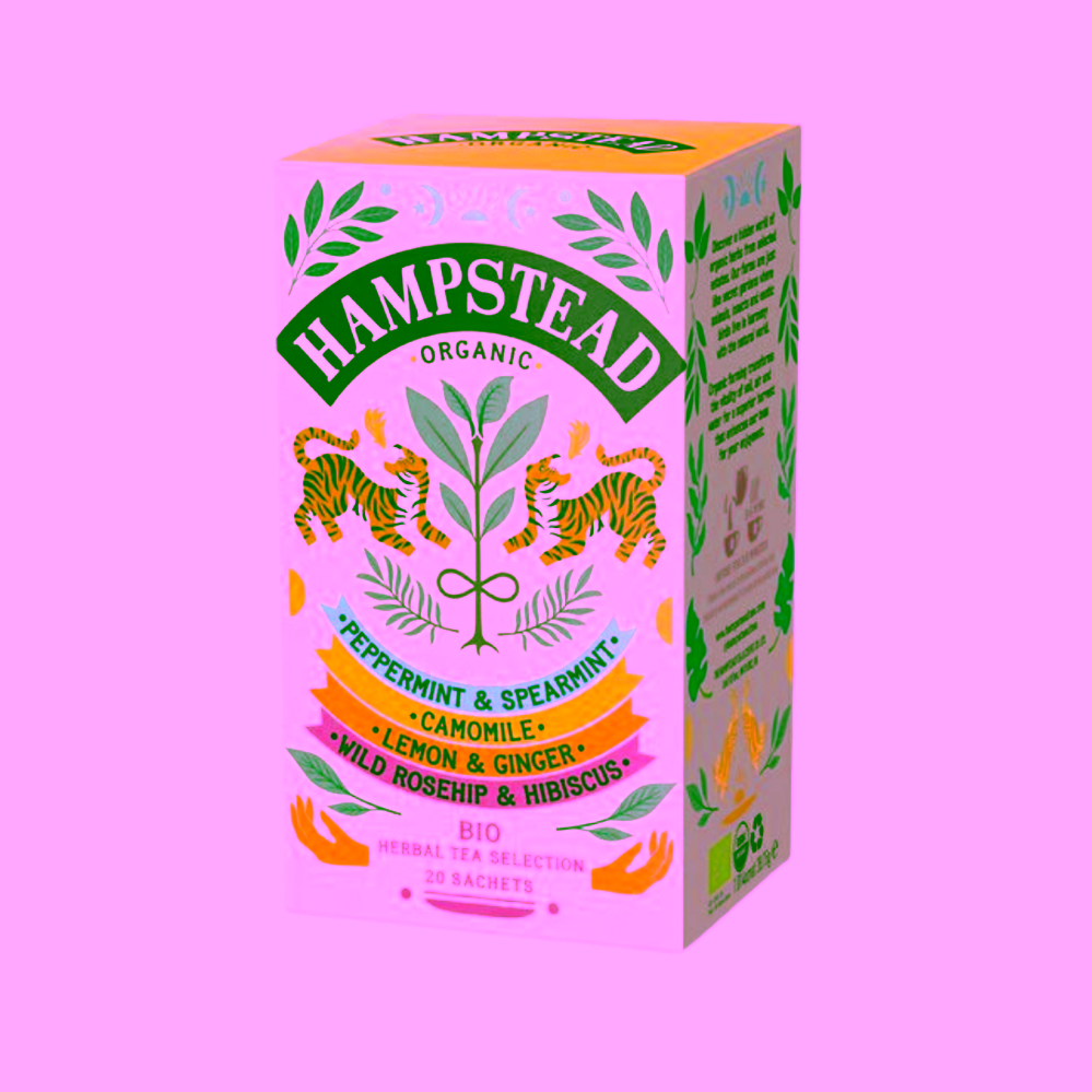 Hampstead Tea London BIO selekce bylinných a ovocných čajů 20 ks