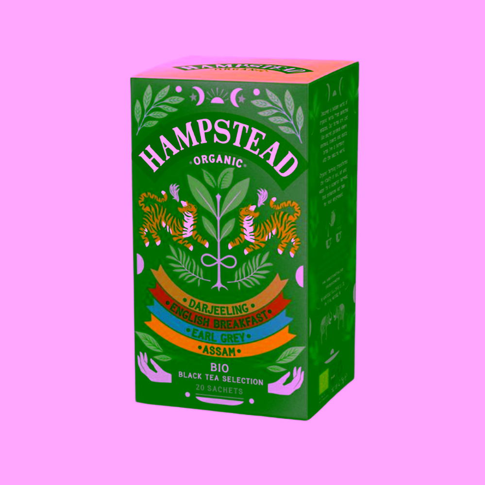 Hampstead Tea London BIO selekce černých čajů 20 ks