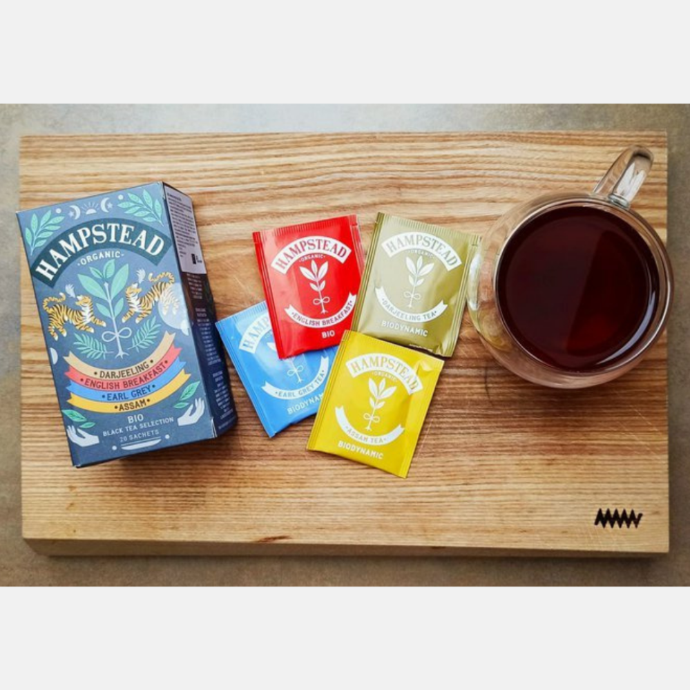 Hampstead Tea London BIO selekce černých čajů 20 ks