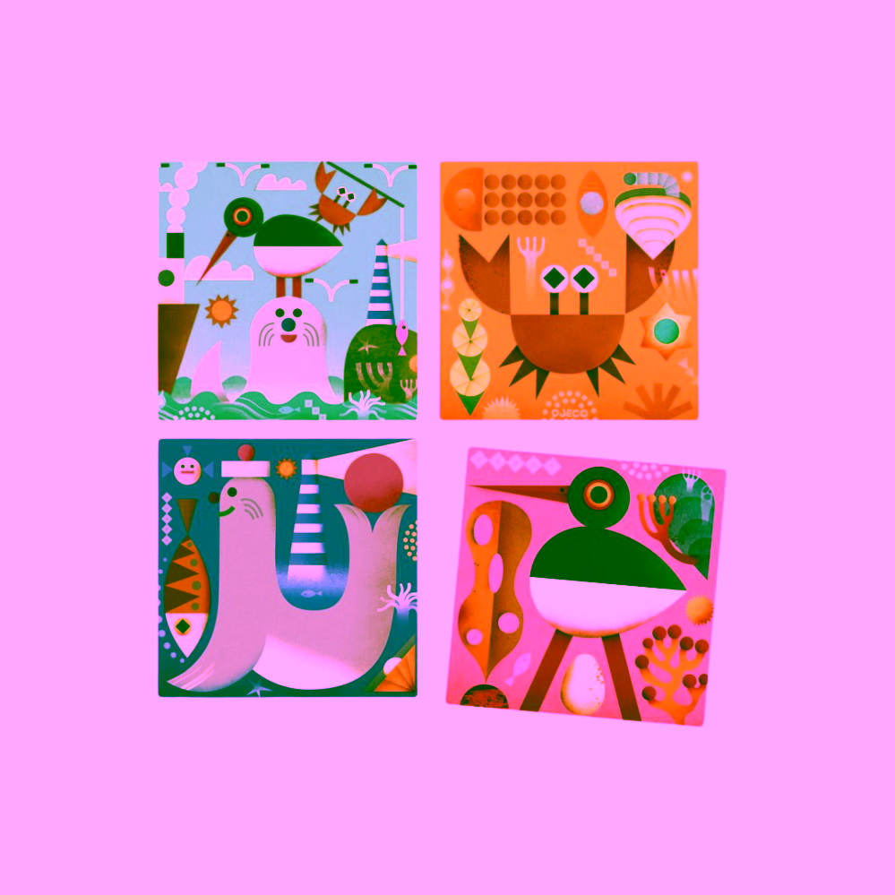 Djeco Pop-up kostky Moře