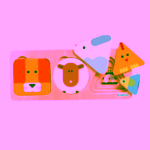 Djeco Vkládací puzzle tvary pro nejmenší