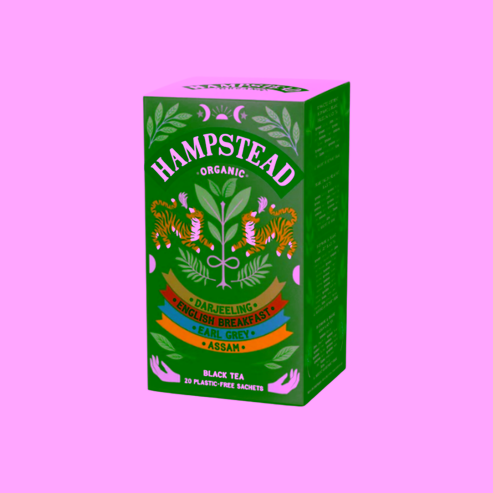 Hampstead Tea London Dárkový balíček selekcí BIO bylinných, zelených a černých čajů