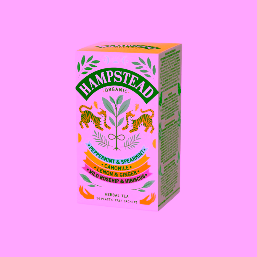 Hampstead Tea London Dárkový balíček selekcí BIO bylinných, zelených a černých čajů