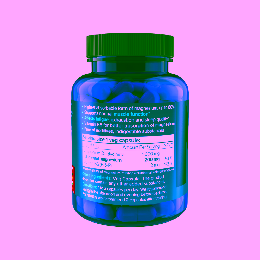 Natios Magnesium Bisglycinate 1000 mg + B6