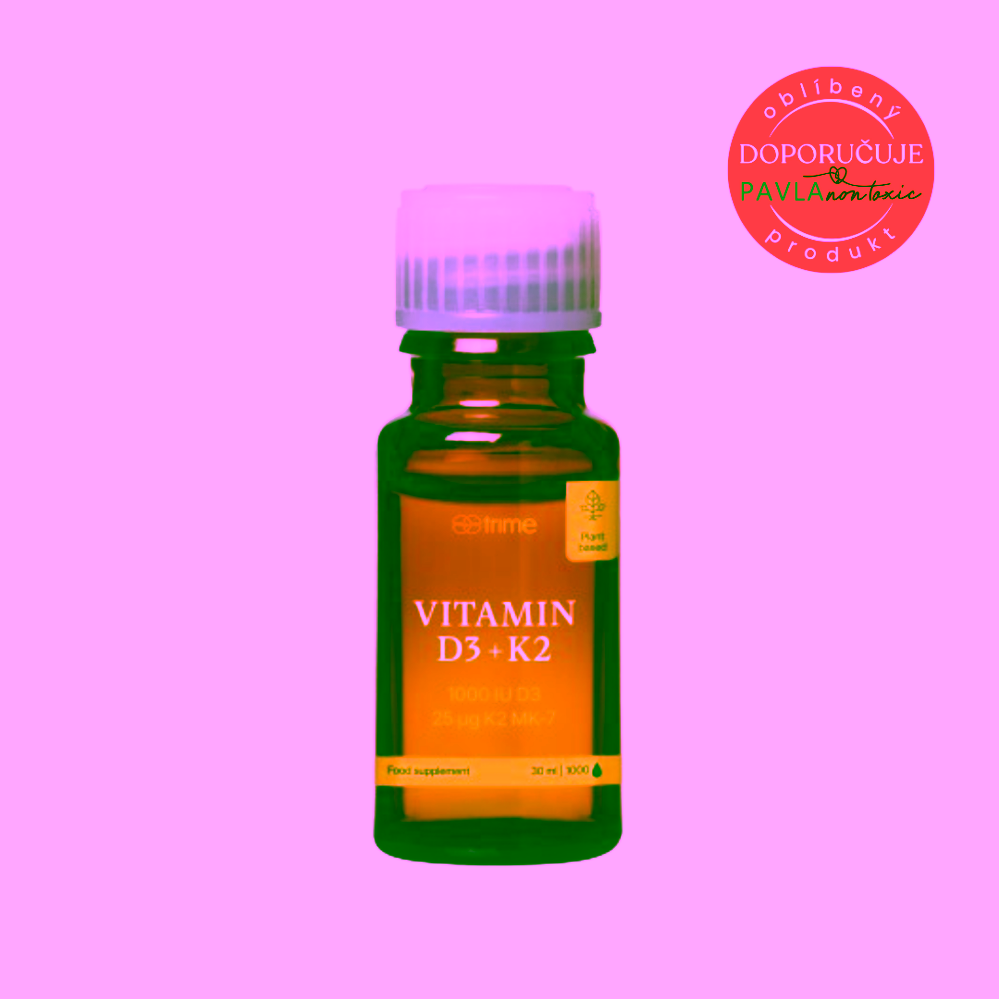 Trime Vitamín D3 + K2, 1000 IU D3 / 25 µg K2-MK7