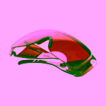 Vitae Světle červené brýle filtr modrého světla v pouzdře