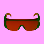 Vitae Světle červené brýle filtr modrého světla v pouzdře