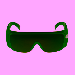 Vitae Tmavě červené brýle univerzální filtr modrého světla v pouzdře