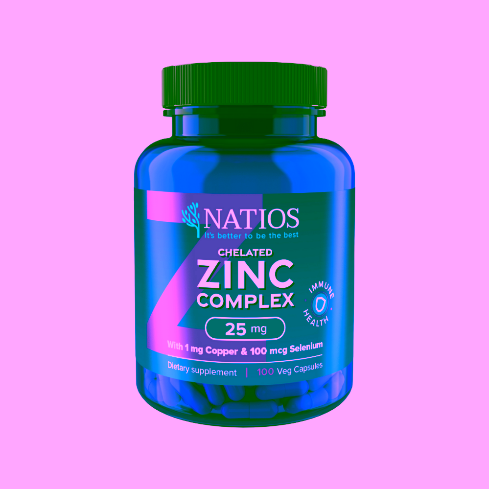 Natios Zinc Chelated Complex Zinek selen měď 25 mg