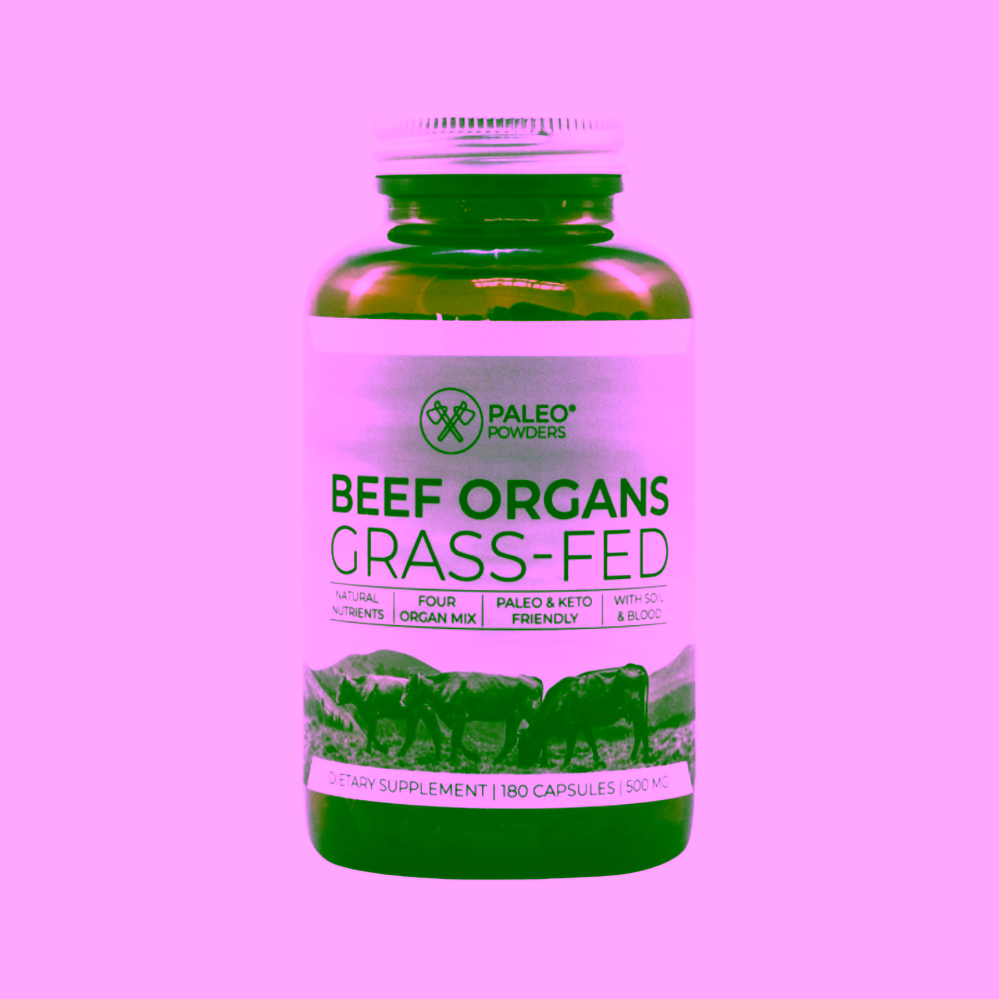 Paleo Powders Hovězí orgány Grass fed organ mix