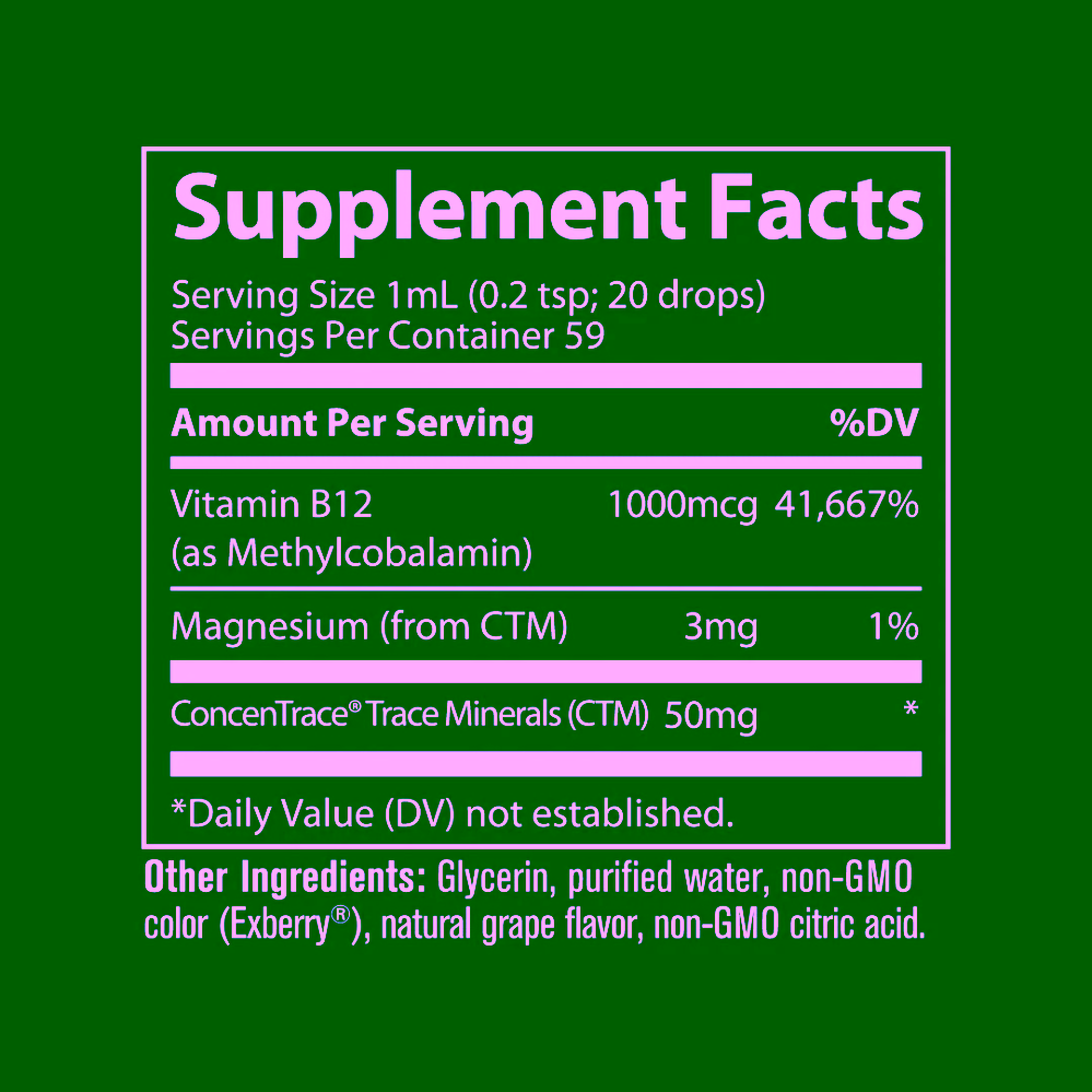 Trace Minerals Vitamin B12 v kapkách