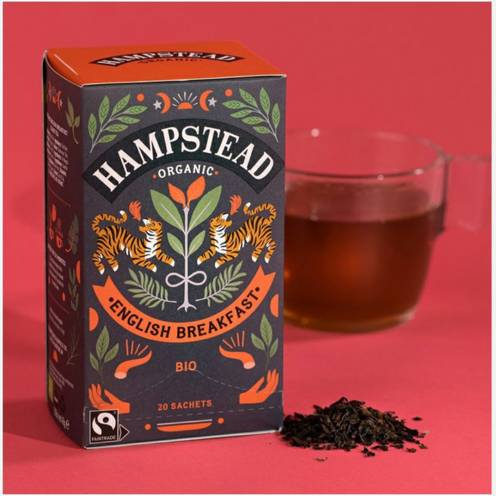 Hampstead Tea London BIO černý čaj English Breakfast 20 ks