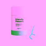 Jack N' Jill Zubní nit s párátkem NFco. Friendly Flossers s přírodní mátovou příchutí