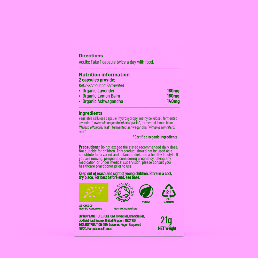 Living Nutrition Bio fermentovaná směs Tranquility