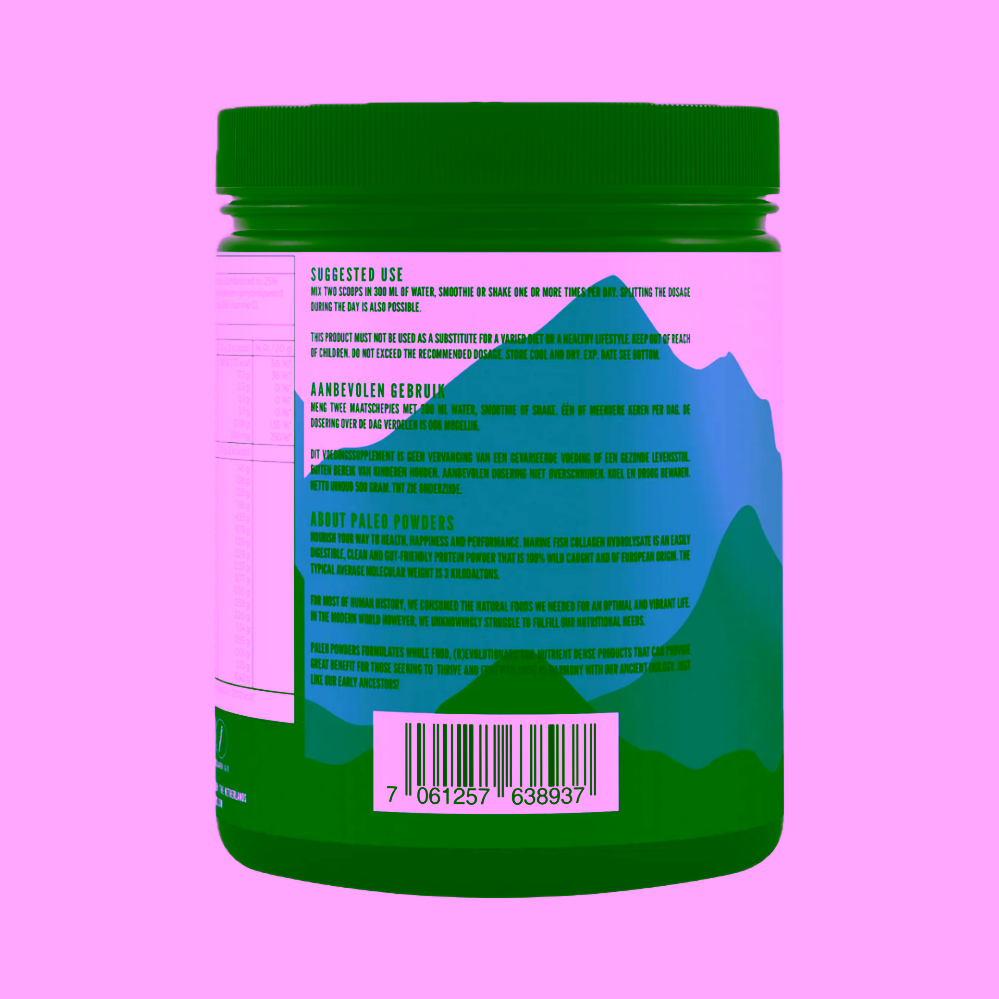 Paleo Powders Kolagen z divokých tresek natural jahoda + vit. C