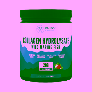 Paleo Powders Kolagen z divokých tresek natural jahoda + vit. C