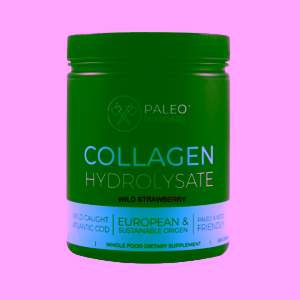 Paleo Powders Kolagen z divokých tresek natural jahoda + vit. C