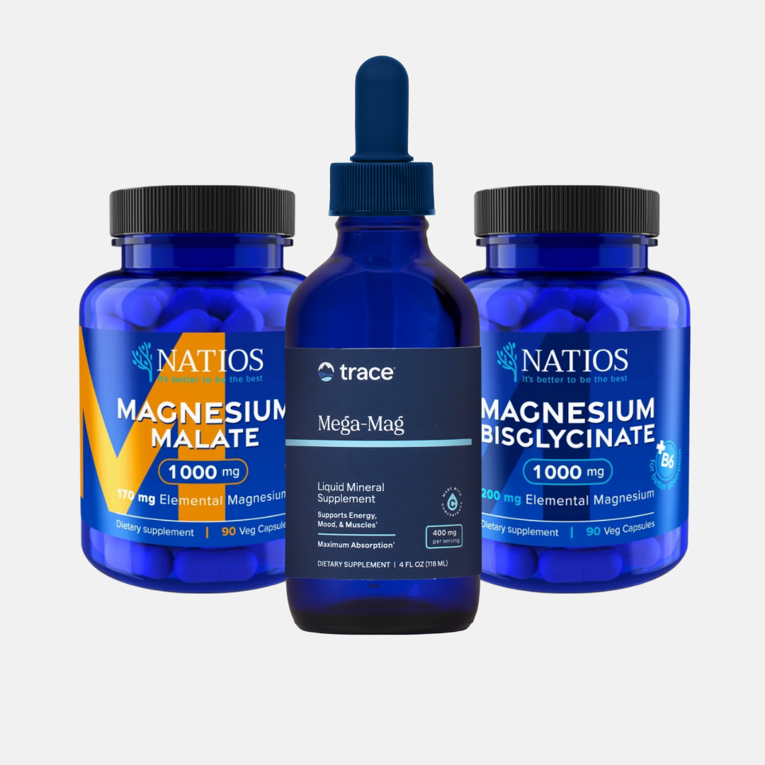 Výhodný balíček 3 druhů hořčíků Natios & Trace Minerals