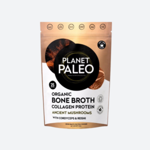 Planet Paleo Organic Bone Broth Ancient Mushrooms Hovězí vývar a protein s houbami