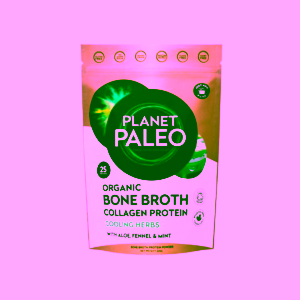Planet Paleo Organic Bone Broth Cooling Herbs Hovězí vývar a protein na citlivé zažívání