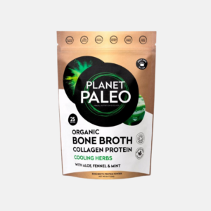 Planet Paleo Organic Bone Broth Cooling Herbs Hovězí vývar a protein na citlivé zažívání