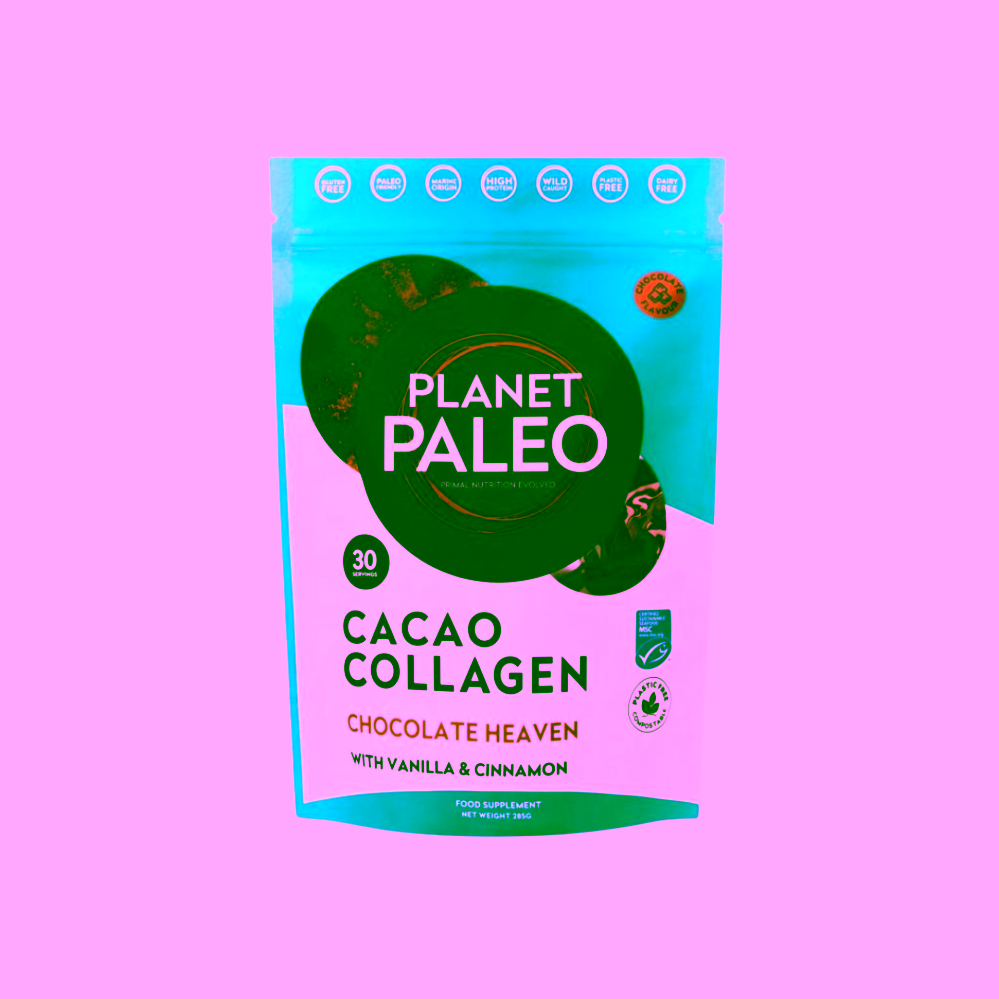 Planet Paleo Cacao Collagen Mořský kolagen čokoláda