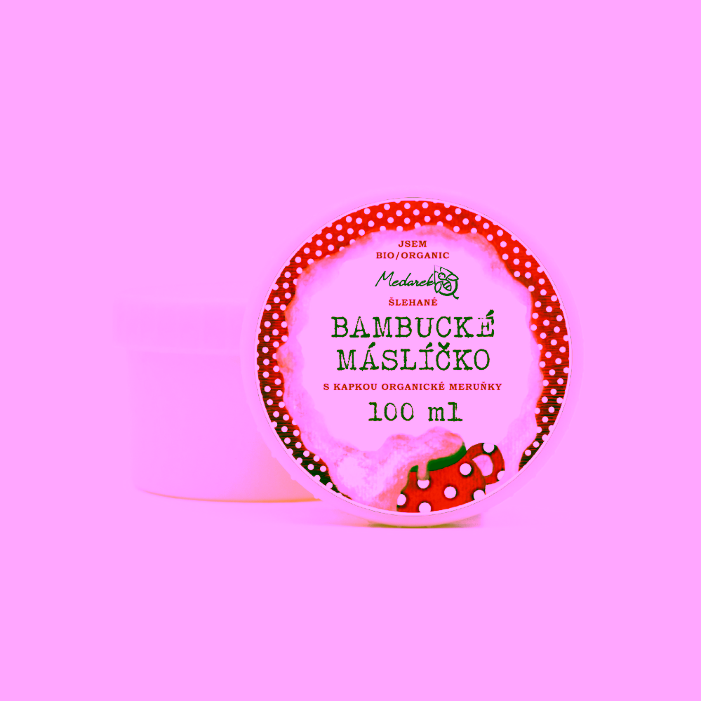 Medarek Bio šlehané bambucké máslíčko s kapkou meruňky 100 ml