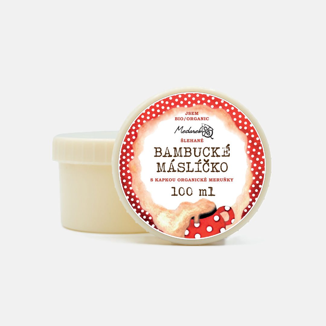 Medarek Bio šlehané bambucké máslíčko s kapkou meruňky 100 ml