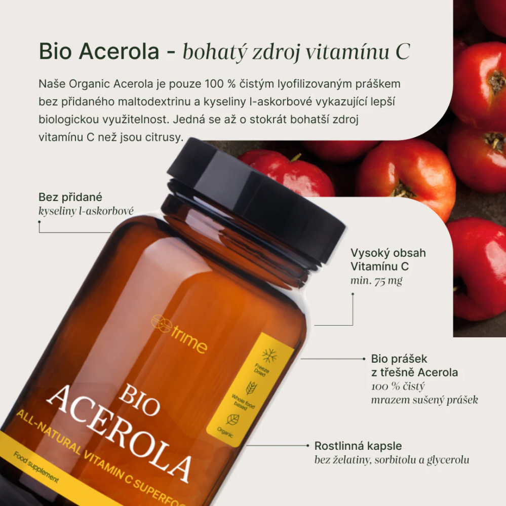 Trime Bio Acerola 90 kapslí