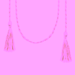 Ilado Silk cord hedvábná šňůrka na bolu Pink ZLEVNĚNO