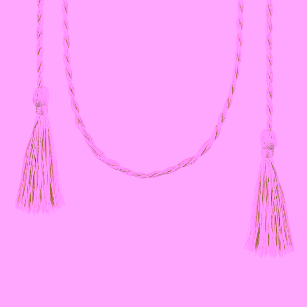 Ilado Silk cord hedvábná šňůrka na bolu Pink ZLEVNĚNO