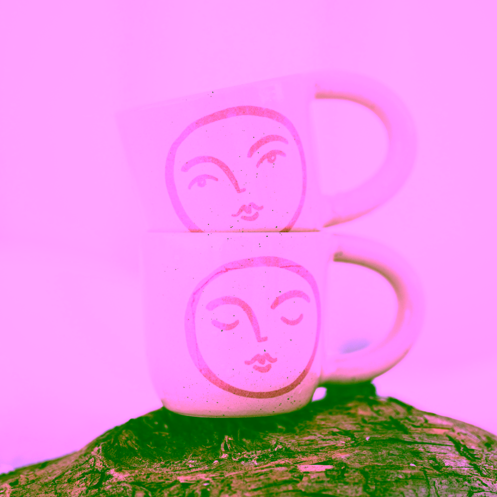 Cukrfree x In August Co. Pink Moon Mug
