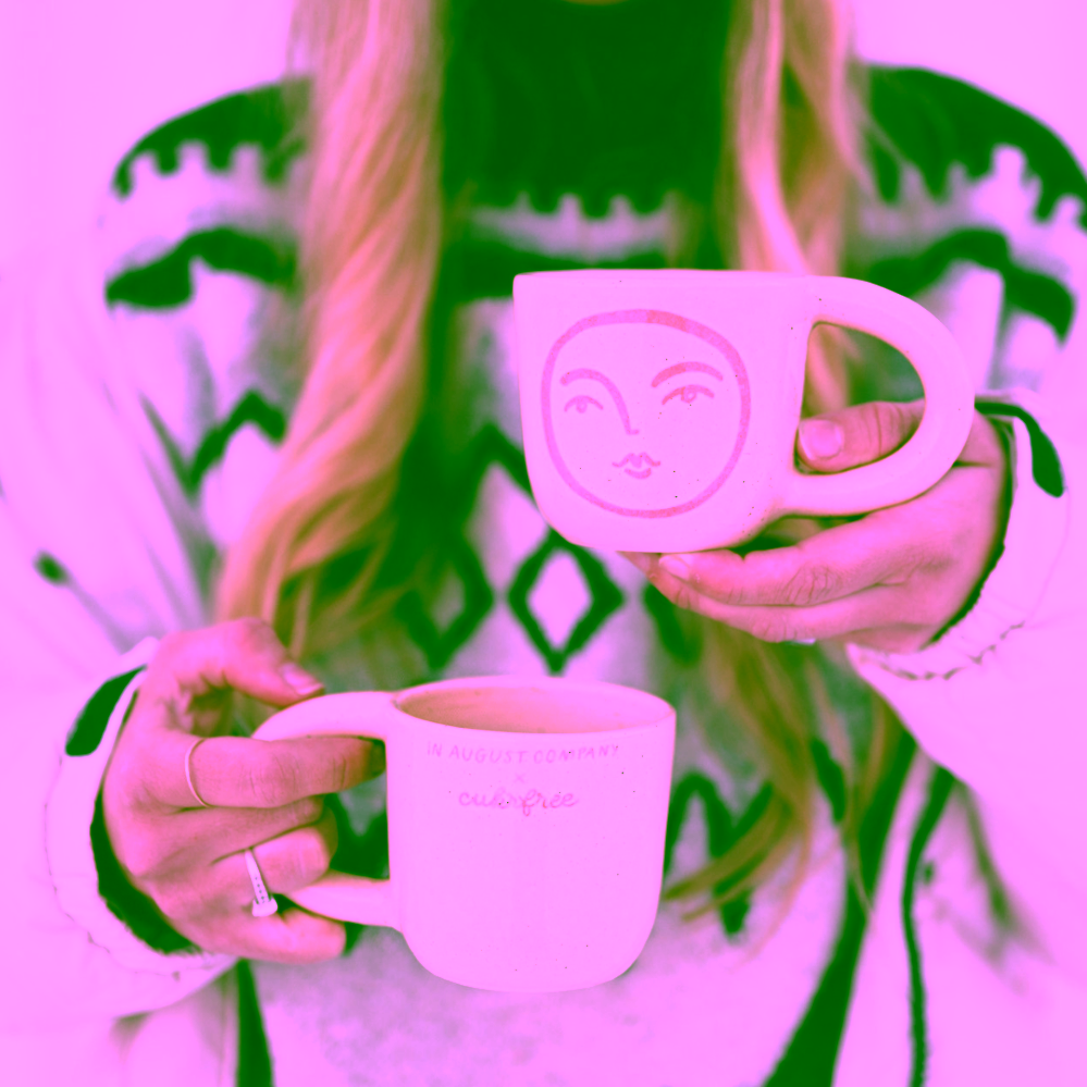 Cukrfree x In August Co. Pink Moon Mug
