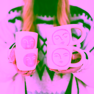Cukrfree x In August Co. Pink Moon Mug