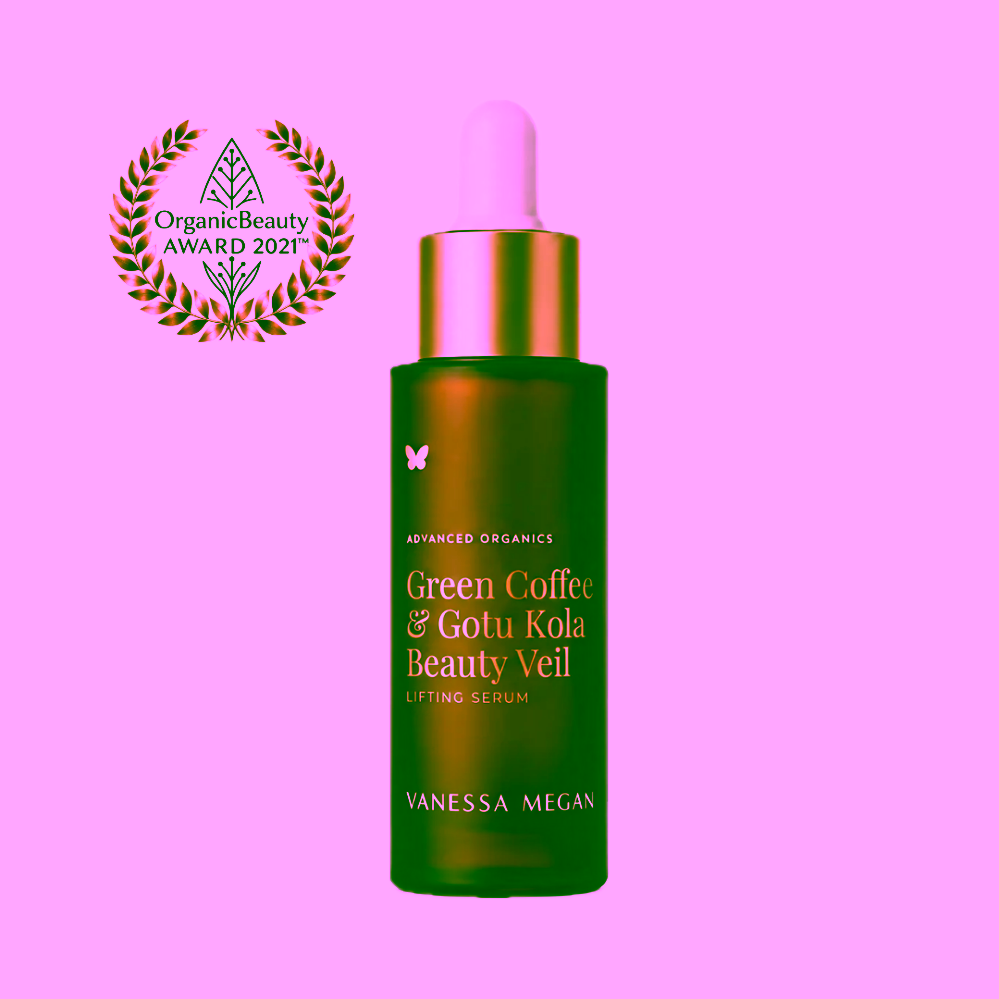 Vanessa Megan Liftingové hydra sérum se stimulující zelenou kávou a Gotu Kola Green Coffee & Gotu Kola Plumping Beauty Veil Serum