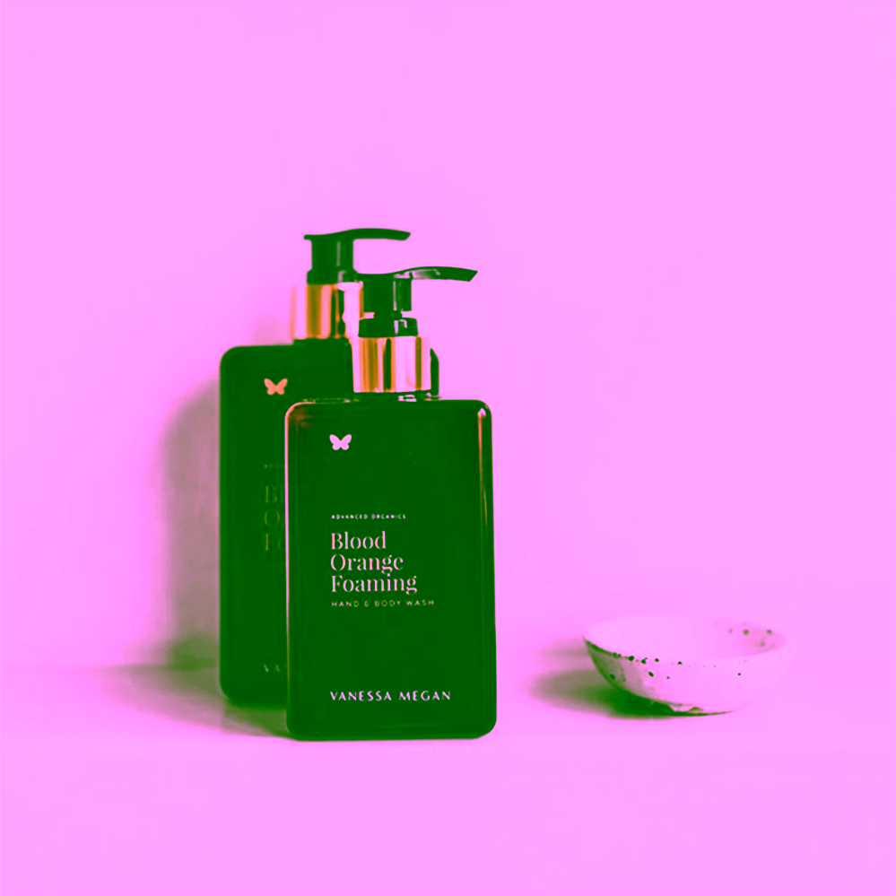 Vanessa Megan Sametová péče pro mytí těla a rukou s červeným pomerančem Blood Orange Foaming Hand & Body Wash