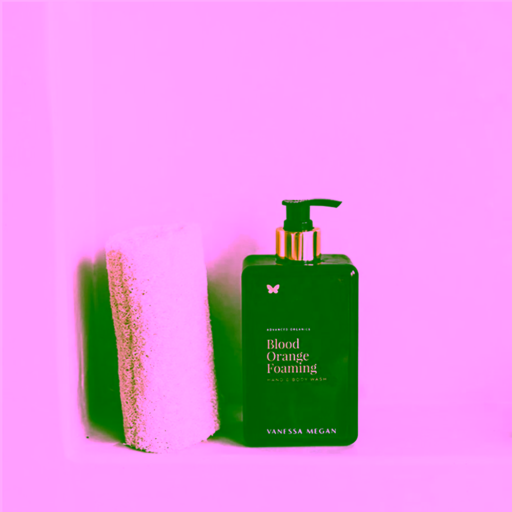 Vanessa Megan Sametová péče pro mytí těla a rukou s červeným pomerančem Blood Orange Foaming Hand & Body Wash